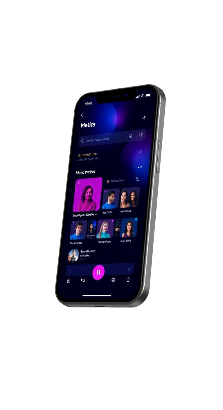 Valencyvent app match screen showing a compatible concert-goer profile